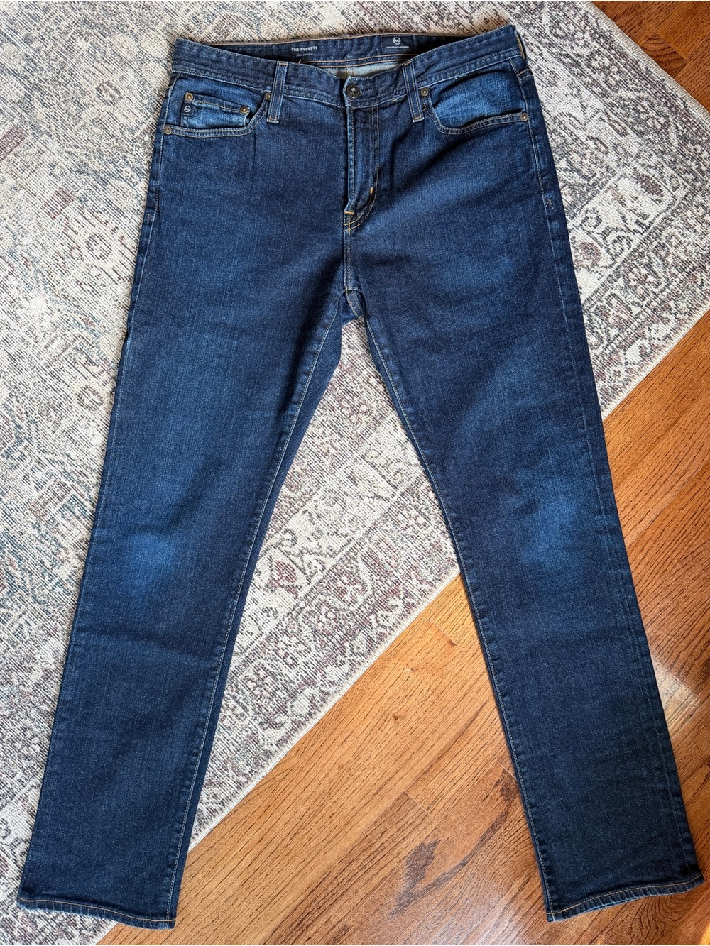AG Adriano Goldschmied The Everett Men’s Jeans 32x32 Dark Wash Slim Straight